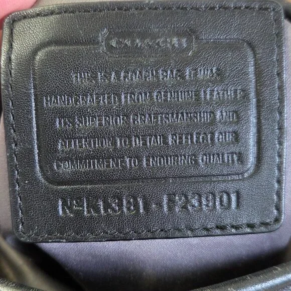 Coach Daisy Mia Black Leather Crossbody Bag Purse - Picture 10 of 16